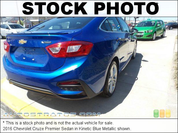 Stock photo for this 2016 Chevrolet Cruze Premier Sedan 1.4 Liter DI Turbocharged DOHC 16-Valve VVT 4 Cylinder 6 Speed Automatic