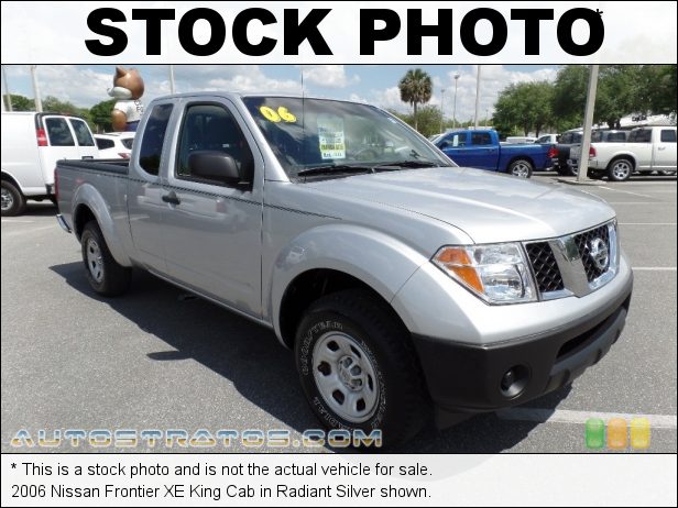 Stock photo for this 2006 Nissan Frontier XE King Cab 2.5 Liter DOHC 16-Valve VVT 4 Cylinder 5 Speed Automatic