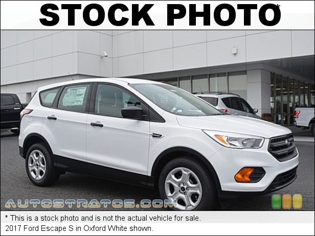 Stock photo for this 2017 Ford Escape S 2.5 Liter DOHC 16-Valve iVCT 4 Cylinder 6 Speed SelectShift Automatic