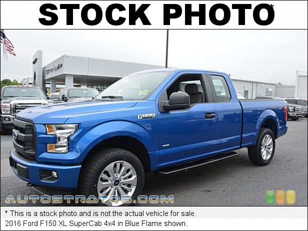 Stock photo for this 2016 Ford F150 XL SuperCab 4x4 2.7 Liter DI Twin-Turbocharged DOHC 24-Valve EcoBoost V6 6 Speed Automatic