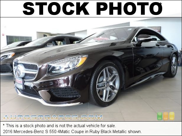Stock photo for this 2016 Mercedes-Benz S 550 4Matic Coupe 4.7 Liter biturbo DI DOHC 32-Valve VVT V8 7 Speed Automatic