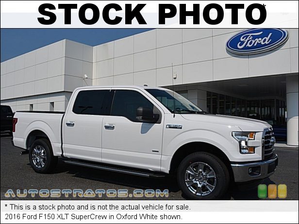 Stock photo for this 2016 Ford F150 XLT SuperCrew 2.7 Liter DI Twin-Turbocharged DOHC 24-Valve EcoBoost V6 6 Speed Automatic