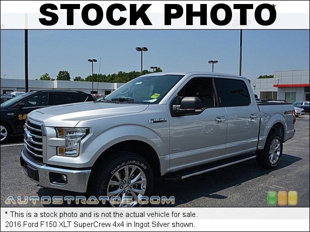 Stock photo for this 2016 Ford F150 XLT SuperCrew 4x4 3.5 Liter DI Twin-Turbocharged DOHC 24-Valve EcoBoost V6 6 Speed Automatic