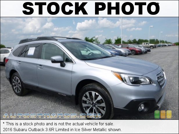 Stock photo for this 2016 Subaru Outback 3.6R Limited 3.6 Liter DOHC 24-Valve VVT Flat 6 Cylinder Lineartronic CVT Automatic