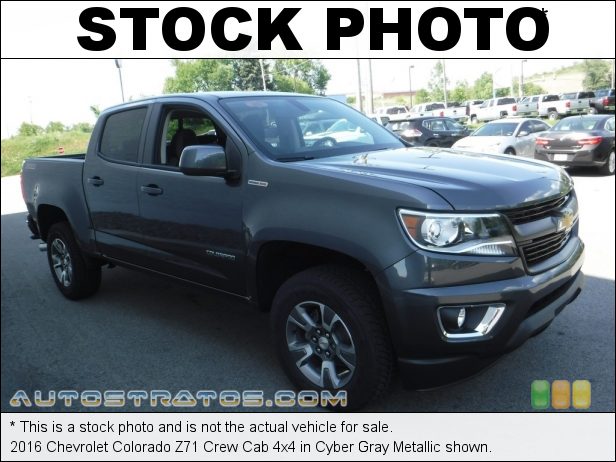 Stock photo for this 2016 Chevrolet Colorado Z71 Crew Cab 4x4 2.8 Liter DOHC 16-Valve Duramax Turbo-Diesel 4 Cylinder 6 Speed Automatic