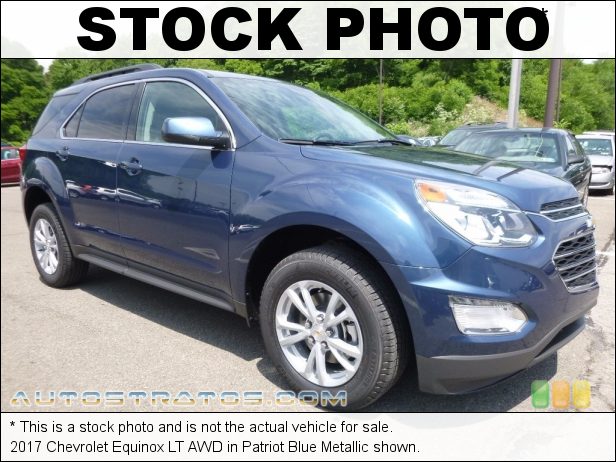 Stock photo for this 2017 Chevrolet Equinox LT AWD 2.4 Liter DOHC 16-Valve VVT 4 Cylinder 6 Speed Automatic