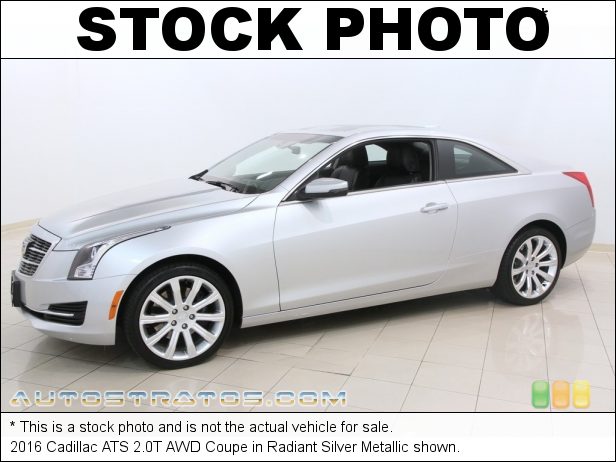 Stock photo for this 2016 Cadillac ATS 2.0T AWD Coupe 2.0 Liter DI Turbocharged DOHC 16-Valve VVT 4 Cylinder 8 Speed Automatic