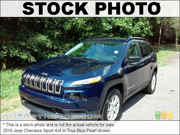 Stock photo for this 2016 Jeep Cherokee Sport 4x4 2.4 Liter SOHC 16-Valve MultiAir 4 Cylinder 9 Speed Automatic