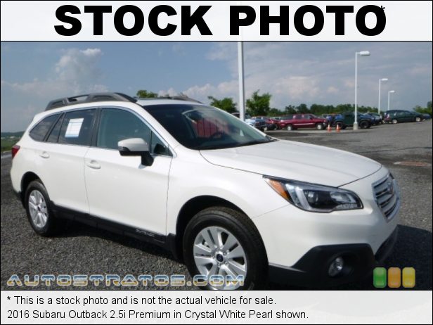 Stock photo for this 2016 Subaru Outback 2.5i Premium 2.5 Liter DOHC 16-Valve VVT Flat 4 Cylinder Lineartronic CVT Automatic
