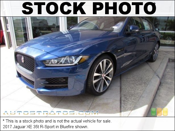 Stock photo for this 2017 Jaguar XE 35t R-Sport 3.0 Liter Supercharged DOHC 24-Valve VVT V6 8 Speed Automatic