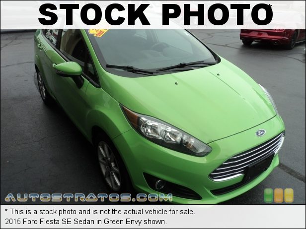 Stock photo for this 2015 Ford Fiesta SE Sedan 1.6 Liter DOHC 16-Valve Ti-VCT 4 Cylinder 6 Speed SelectShift Automatic