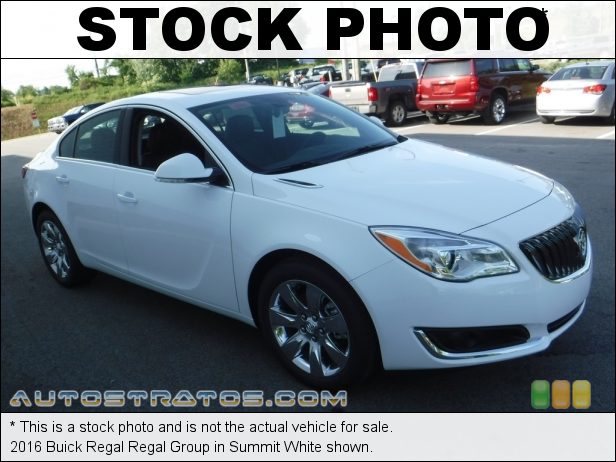 Stock photo for this 2016 Buick Regal Regal Group 2.0 Liter SIDI Turbocharged DOHC 16-Valve VVT 4 Cylinder 6 Speed Automatic