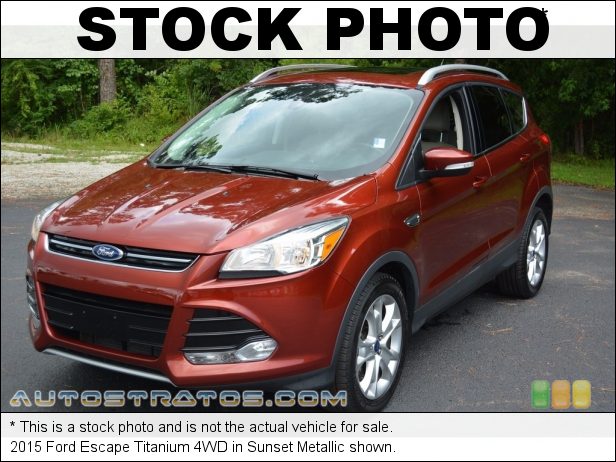Stock photo for this 2015 Ford Escape Titanium 4WD 2.0 Liter EcoBoost DI Turbocharged DOHC 16-Valve Ti-VCT 4 Cylind 6 Speed SelectShift Automatic