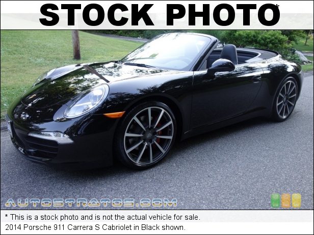 Stock photo for this 2014 Porsche 911 Carrera Cabriolet 3.8 Liter DFI DOHC 24-Valve VarioCam Plus Flat 6 Cylinder 7 Speed PDK double-clutch Automatic