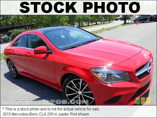 Stock photo for this 2015 Mercedes-Benz CLA 250 2.0 Liter Turbocharged DI DOHC 16-Valve VVT 4 Cylinder 7 Speed DCT Dual-Clutch Automatic