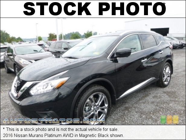 Stock photo for this 2016 Nissan Murano AWD 3.5 Liter DOHC 24-Valve VQ35DE V6 Xtronic CVT Automatic