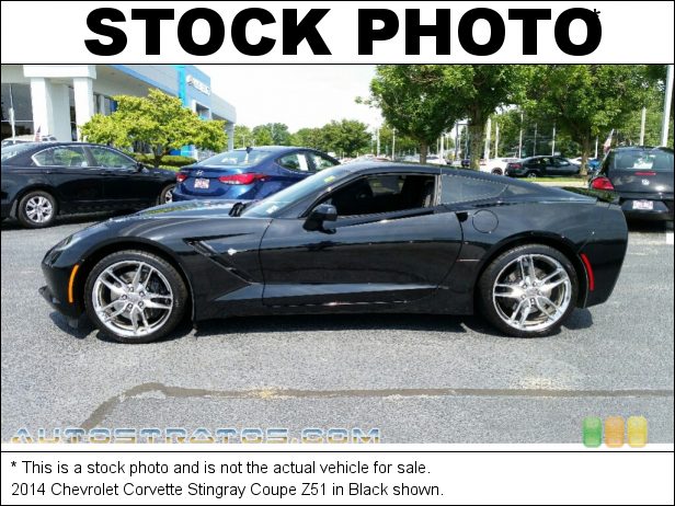 Stock photo for this 2014 Chevrolet Corvette Stingray Coupe Z51 6.2 Liter DI OHV 16-Valve VVT V8 7 Speed Manual