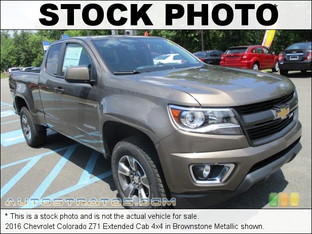 Stock photo for this 2016 Chevrolet Colorado Z71 Extended Cab 4x4 3.6 Liter DI DOHC 24-Valve VVT V6 6 Speed Automatic