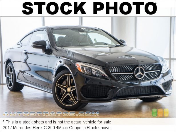 Stock photo for this 2017 Mercedes-Benz C 300 4Matic Coupe 2.0 Liter DI Turbocharged DOHC 16-Valve VVT 4 Cylinder 7 Speed Automatic