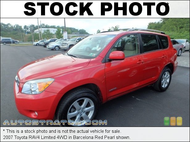 Stock photo for this 2007 Toyota RAV4 Limited 4WD 2.4 Liter DOHC 16-Valve VVT-i 4 Cylinder 4 Speed Automatic