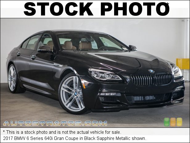 Stock photo for this 2017 BMW 6 Series 640i Gran Coupe 3.0 Liter DI TwinPower Turbocharged DOHC 24-Valve VVT Inline 6 C 8 Speed Automatic