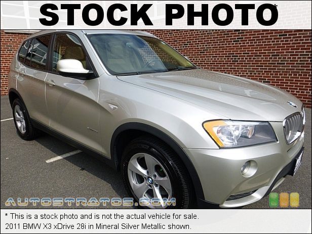 Stock photo for this 2011 BMW X3 xDrive 28i 3.0 Liter DOHC 24-Valve VVT Inline 6 Cylinder 8 Speed Steptronic Automatic