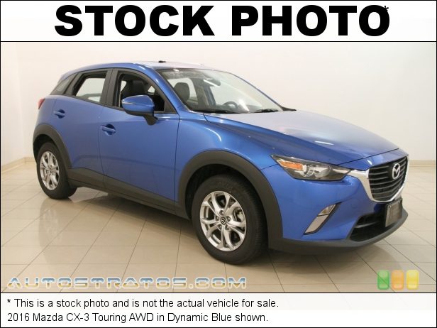 Stock photo for this 2016 Mazda CX-3 Touring AWD 2.0 Liter DI DOHC 16-Valve VVT SKYACTIV-G 4 Cylinder 6 Speed SKYACTIV-Drive Automatic