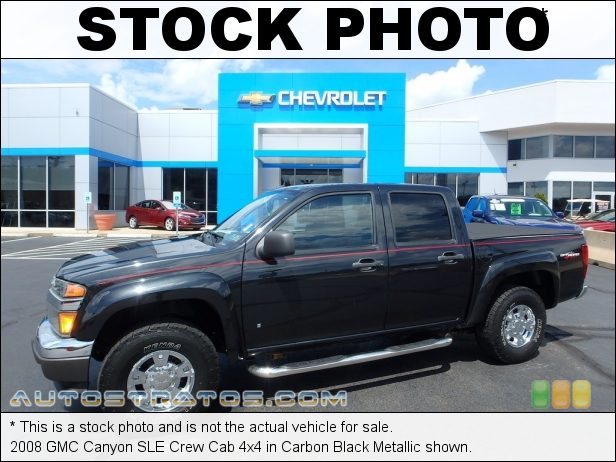 Stock photo for this 2008 GMC Canyon SLE Crew Cab 4x4 3.7 Liter DOHC 20-Valve VVT Vortec 5 Cylinder 4 Speed Automatic