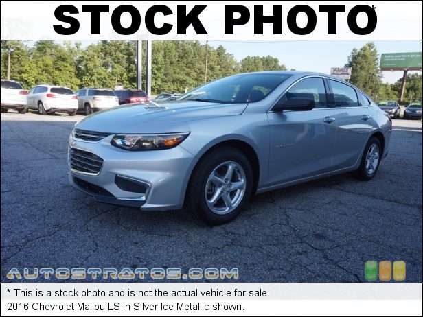 Stock photo for this 2016 Chevrolet Malibu LS 1.5 Liter DI Turbocharged DOHC 16-Valve VVT 4 Cylinder 6 Speed Automatic