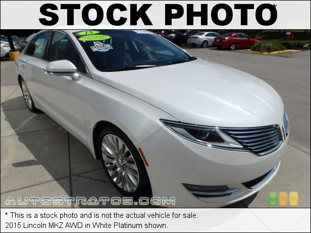 Stock photo for this 2015 Lincoln MKZ AWD 3.7 Liter DOHC 24-Valve TI-VCT V6 6 Speed SelectShift Automatic