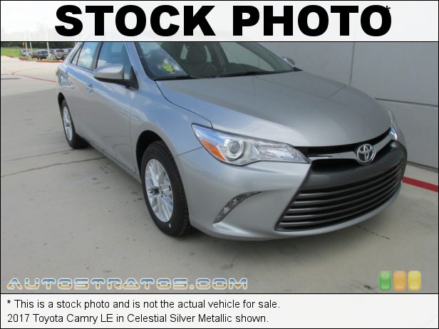Stock photo for this 2017 Toyota Camry LE 2.5 Liter DOHC 16-Valve Dual VVT-i 4 Cylinder 6 Speed ECT-i Automatic