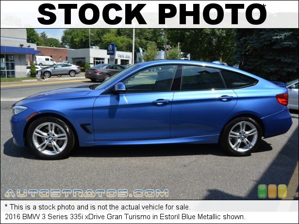 Stock photo for this 2016 BMW 3 Series 335i xDrive Gran Turismo 3.0 Liter DI TwinPower Turbocharged DOHC 24-Valve VVT Inline 6 C 8 Speed Automatic