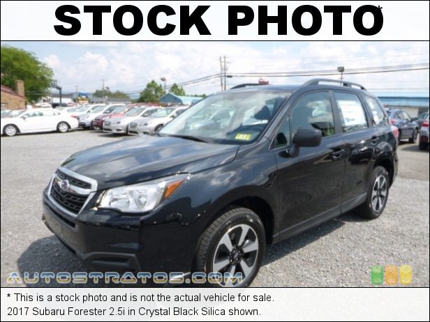 Stock photo for this 2017 Subaru Forester 2.5i 2.5 Liter DOHC 16-Valve VVT Flat 4 Cylinder Lineartronic CVT Automatic