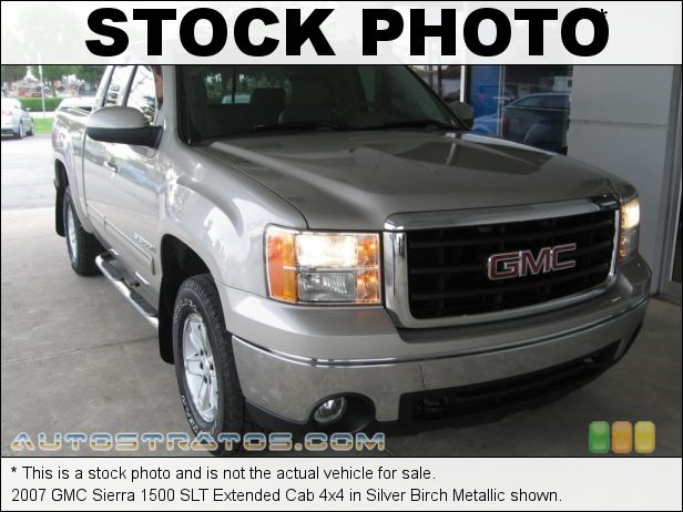Stock photo for this 2007 GMC Sierra 1500 Extended Cab 4x4 5.3 Liter OHV 16-Valve Vortec V8 4 Speed Automatic