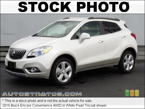 Stock photo for this 2016 Buick Encore Convenience AWD 1.4 Liter Turbocharged DOHC 16-Valve VVT 4 Cylinder 6 Speed Automatic