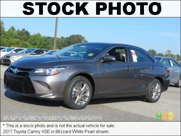 Stock photo for this 2017 Toyota Camry XSE 2.5 Liter DOHC 16-Valve Dual VVT-i 4 Cylinder 6 Speed ECT-i Automatic
