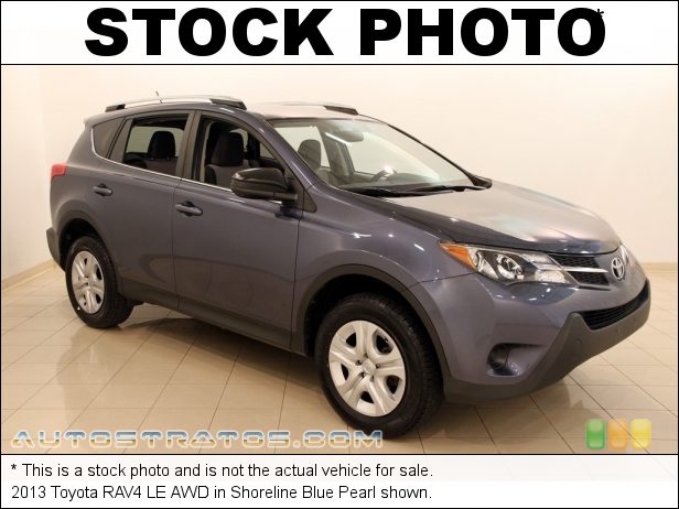 Stock photo for this 2013 Toyota RAV4 LE AWD 2.5 Liter DOHC 16-Valve Dual VVT-i 4 Cylinder 6 Speed ECT-i Automatic