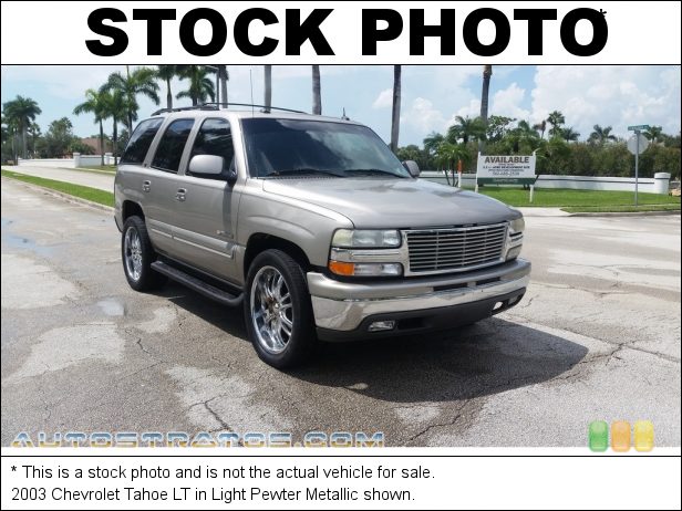 Stock photo for this 2003 Chevrolet Tahoe LS 5.3 Liter OHV 16-Valve Vortec V8 4 Speed Automatic