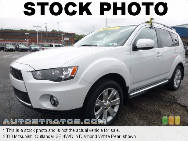 Stock photo for this 2010 Mitsubishi Outlander SE 4WD 2.4 Liter DOHC 16-Valve MIVEC 4 Cylinder Sportronic CVT Automatic