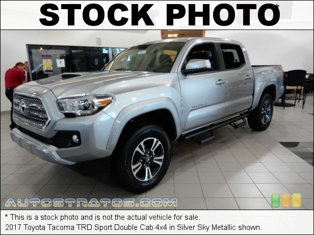 Stock photo for this 2017 Toyota Tacoma TRD Sport Double Cab 4x4 3.5 Liter DOHC 24-Valve VVT-iW V6 6 Speed ECT-i Automatic