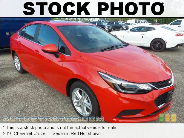 Stock photo for this 2016 Chevrolet Cruze LT Sedan 1.4 Liter DI Turbocharged DOHC 16-Valve VVT 4 Cylinder 6 Speed Automatic