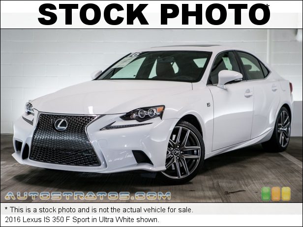 Stock photo for this 2016 Lexus IS 350 F Sport 3.5 Liter DOHC 24-Valve VVT-i V6 8 Speed Sport Direct-Shift Automatic
