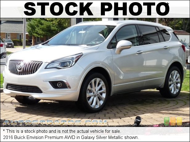 Stock photo for this 2016 Buick Envision Premium AWD 2.0 Liter SIDI Turbocharged DOHC 16-Valve VVT 4 Cylinder 6 Speed Automatic