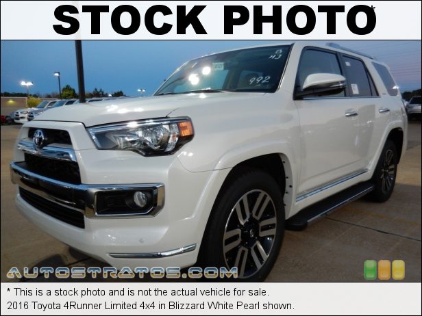 Stock photo for this 2016 Toyota 4Runner Limited 4x4 4.0 Liter DOHC 24-Valve VVT-i V6 5 Speed ECT-i Automatic