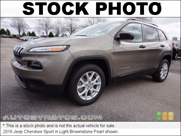Stock photo for this 2016 Jeep Cherokee Sport 2.4 Liter SOHC 16-Valve MultiAir 4 Cylinder 9 Speed Automatic