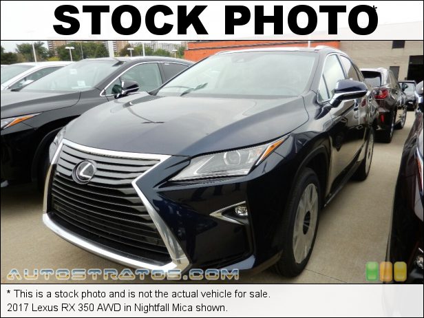 Stock photo for this 2017 Lexus RX 350 AWD 3.5 Liter DOHC 24-Valve VVT-i V6 8 Speed ECT Automatic