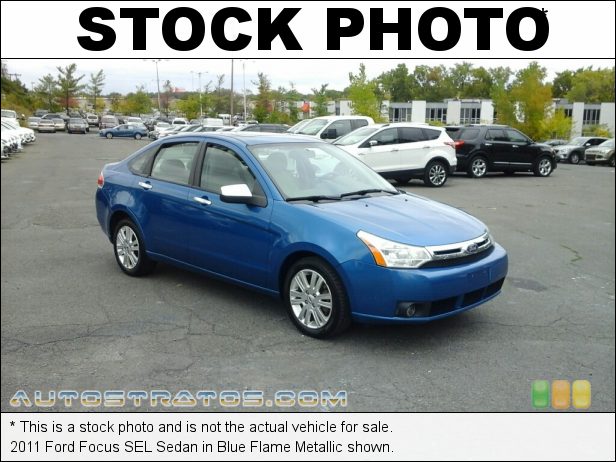 Stock photo for this 2011 Ford Focus SEL Sedan 2.0 Liter DOHC 16-Valve Duratec 20 4 Cylinder 4 Speed Automatic