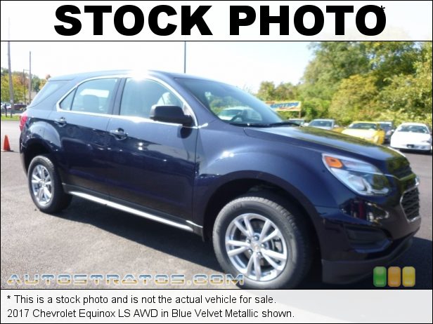 Stock photo for this 2017 Chevrolet Equinox LS AWD 2.4 Liter DOHC 16-Valve VVT 4 Cylinder 6 Speed Automatic