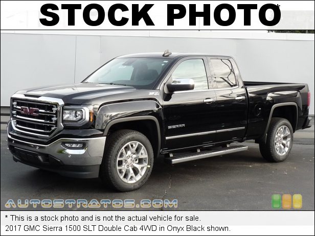 Stock photo for this 2017 GMC Sierra 1500 SLT Double Cab 4WD 5.3 Liter DI OHV 16-Valve VVT EcoTec3 V8 6 Speed Automatic