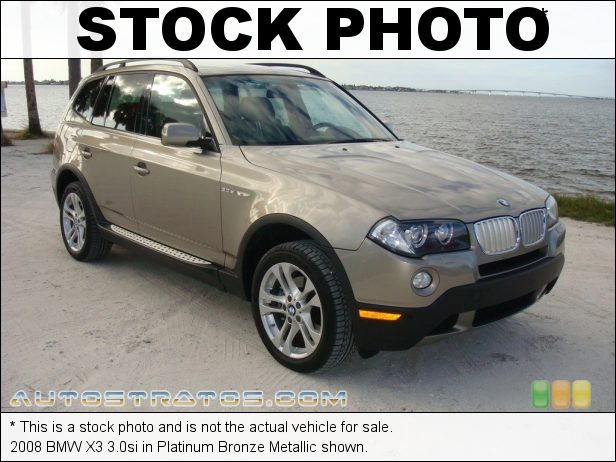 Stock photo for this 2008 BMW X3 3.0si 3.0 Liter DOHC 24-Valve VVT Inline 6 Cylinder 6 Speed Manual